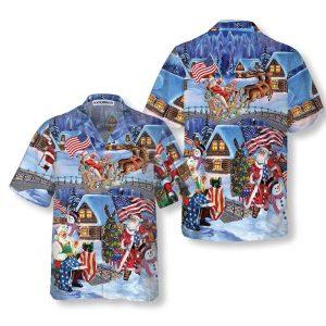Christmas Hawaiian Shirt Christmas Holiday Santa Patriot Hawaiian Shirt Xmas Hawaiian Shirts 1 chgxiy.jpg
