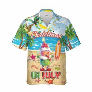 Christmas Hawaiian Shirt Christmas In July Cupcake Santa Hawaii Shirt Xmas Hawaiian Shirts 1 fufidm.jpg