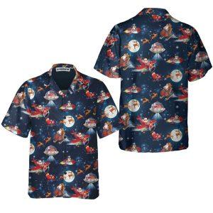 Christmas Hawaiian Shirt, Christmas In Space Christmas…