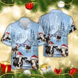 Christmas Hawaiian Shirt Fresian Cow Christmas Hawaiian Shirts Xmas Hawaiian Shirts 2 k2emd0.jpg