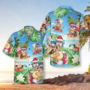 Christmas Hawaiian Shirt Funny Santa Claus In Aloha Hawaiian Shirt Xmas Hawaiian Shirts 1 gtoy5s.jpg