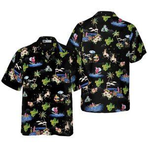 Christmas Hawaiian Shirt, Go Bucks Logo Christmas Hawaiian Shirt, Xmas Hawaiian Shirts