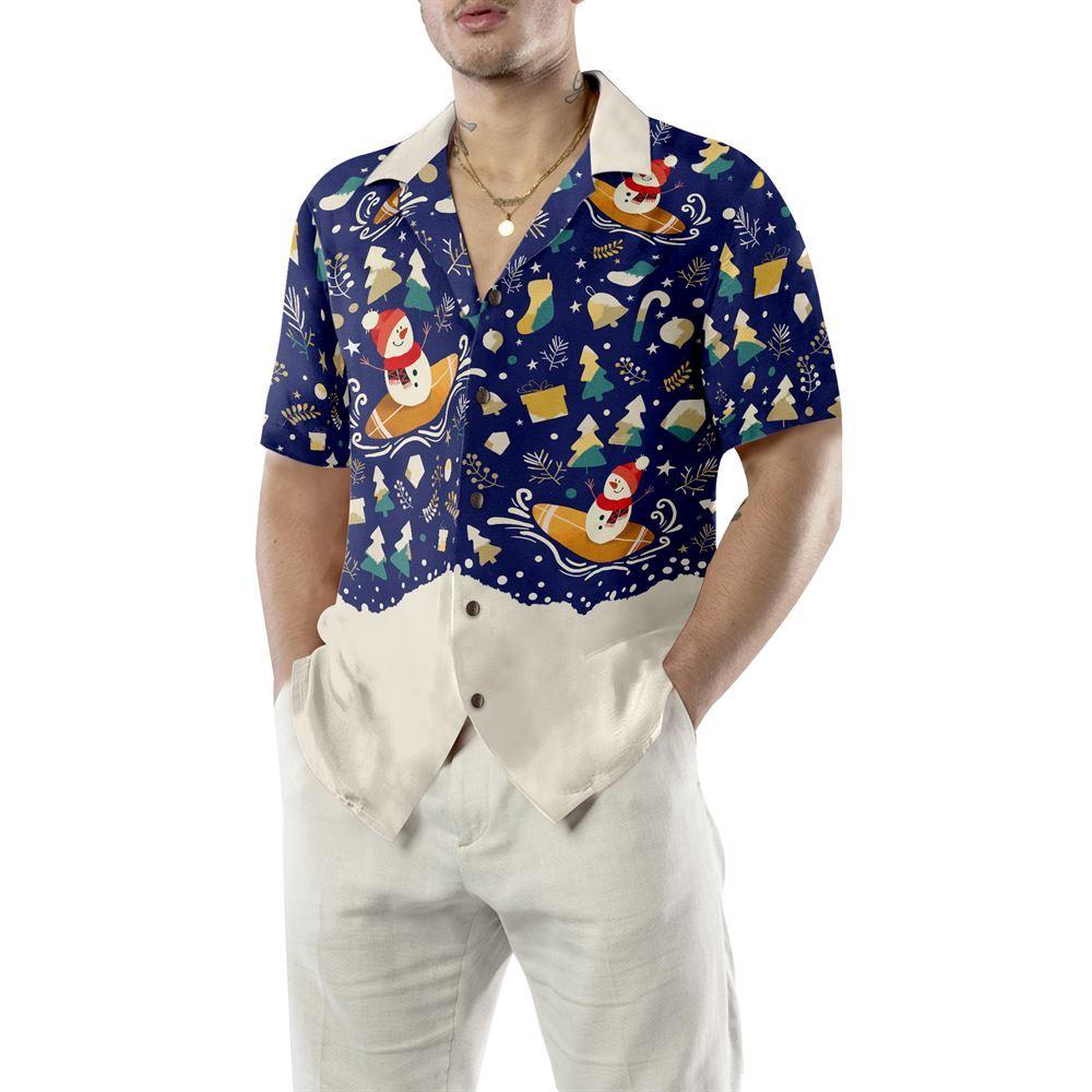 Christmas Hawaiian Shirt, Hyperfavor Christmas Snowman Surfing Hawaiian Shirt, Xmas Hawaiian Shirts Christmas Hawaiian Shirt, Hyperfavor Christmas Snowman Surfing Hawaiian Shirt, Xmas Hawaiian Shirts