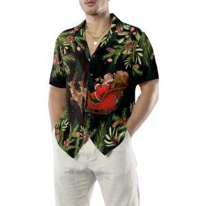 Christmas Hawaiian Shirt Hyperfavor Santa Santa Riding Sleigh Pattern Hawaiian Shirt Xmas Hawaiian Shirts 5 pir8gj.jpg