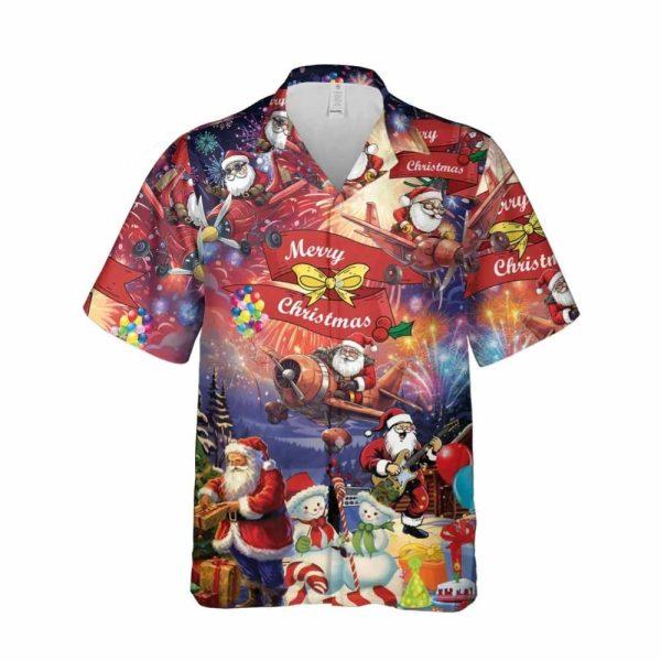 Christmas Hawaiian Shirt, Merry Christmas Hawaiian Shirt, Xmas Hawaiian Shirts