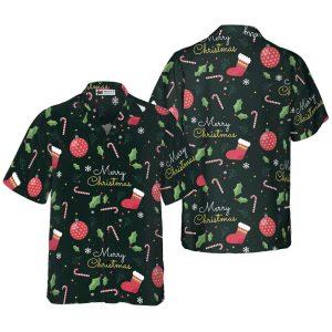 Christmas Hawaiian Shirt, Merry Christmas Pattern Hawaiian Shirt, Xmas Hawaiian Shirts
