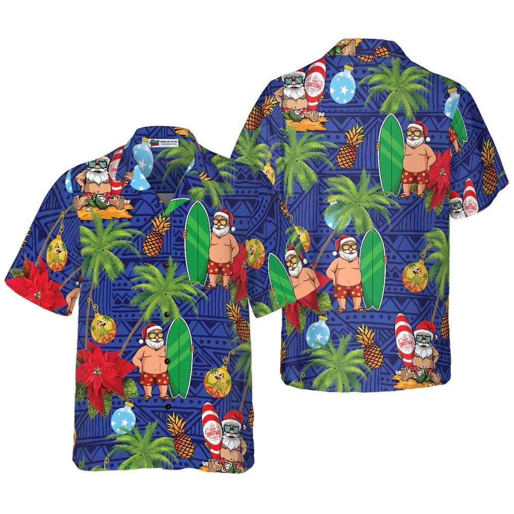 Christmas Hawaiian Shirt, Merry Christmas Santa Claus Funny Christmas Hawaiian Shirt, Xmas Hawaiian Shirts Christmas Hawaiian Shirt, Merry Christmas Santa Claus Funny Christmas Hawaiian Shirt, Xmas Hawaiian Shirts