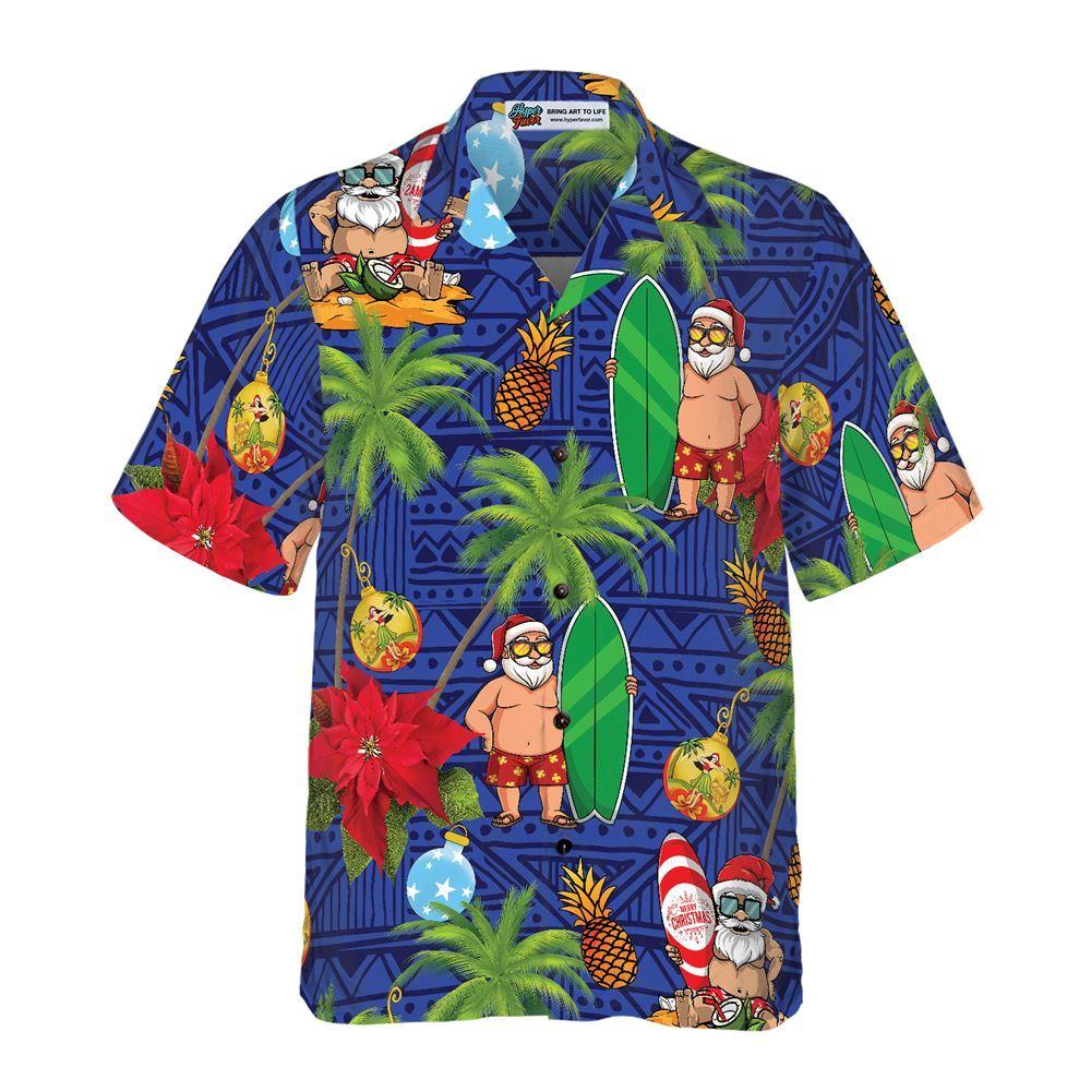 Christmas Hawaiian Shirt, Merry Christmas Santa Claus Funny Christmas Hawaiian Shirt, Xmas Hawaiian Shirts Christmas Hawaiian Shirt, Merry Christmas Santa Claus Funny Christmas Hawaiian Shirt, Xmas Hawaiian Shirts