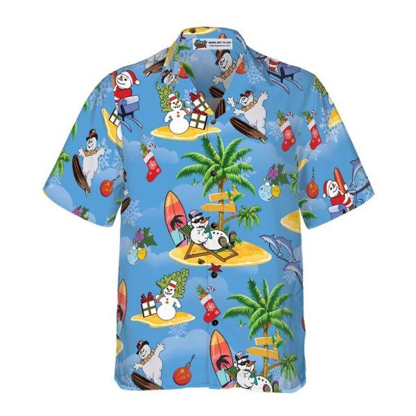 Christmas Hawaiian Shirt, Merry Christmas Santa Claus Funny Hawaii Shirt, Xmas Hawaiian Shirts