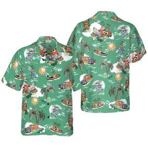 Christmas Hawaiian Shirt, Merry Christmas Santa Claus Funny Hawaiian Shirt, Xmas Hawaiian Shirts