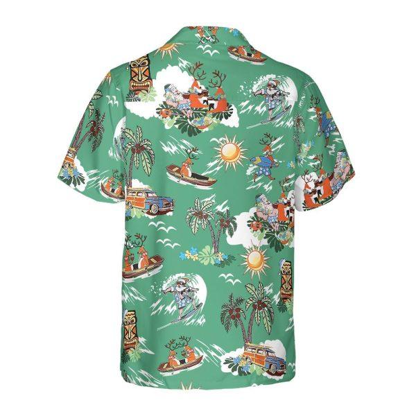 Christmas Hawaiian Shirt, Merry Christmas Santa Claus Funny Hawaiian Shirt, Xmas Hawaiian Shirts