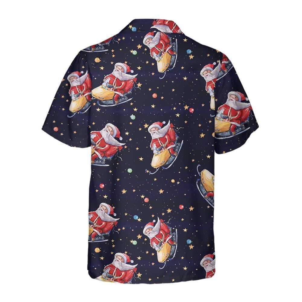 Christmas Hawaiian Shirt, Santa Claus Riding Snowmobile Christmas Hawaiian Shirt, Xmas Hawaiian Shirts Christmas Hawaiian Shirt, Santa Claus Riding Snowmobile Christmas Hawaiian Shirt, Xmas Hawaiian Shirts