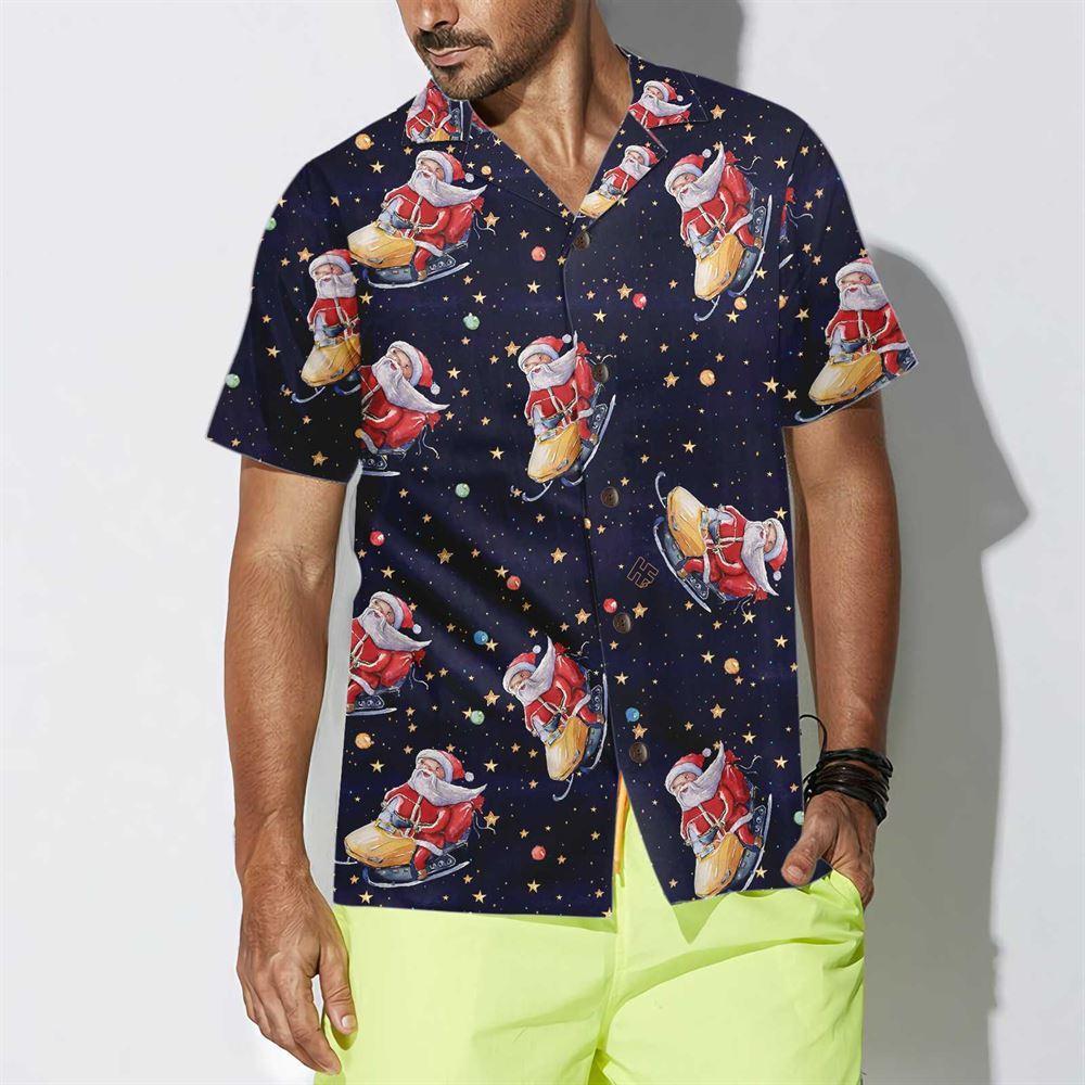 Christmas Hawaiian Shirt, Santa Claus Riding Snowmobile Christmas Hawaiian Shirt, Xmas Hawaiian Shirts Christmas Hawaiian Shirt, Santa Claus Riding Snowmobile Christmas Hawaiian Shirt, Xmas Hawaiian Shirts
