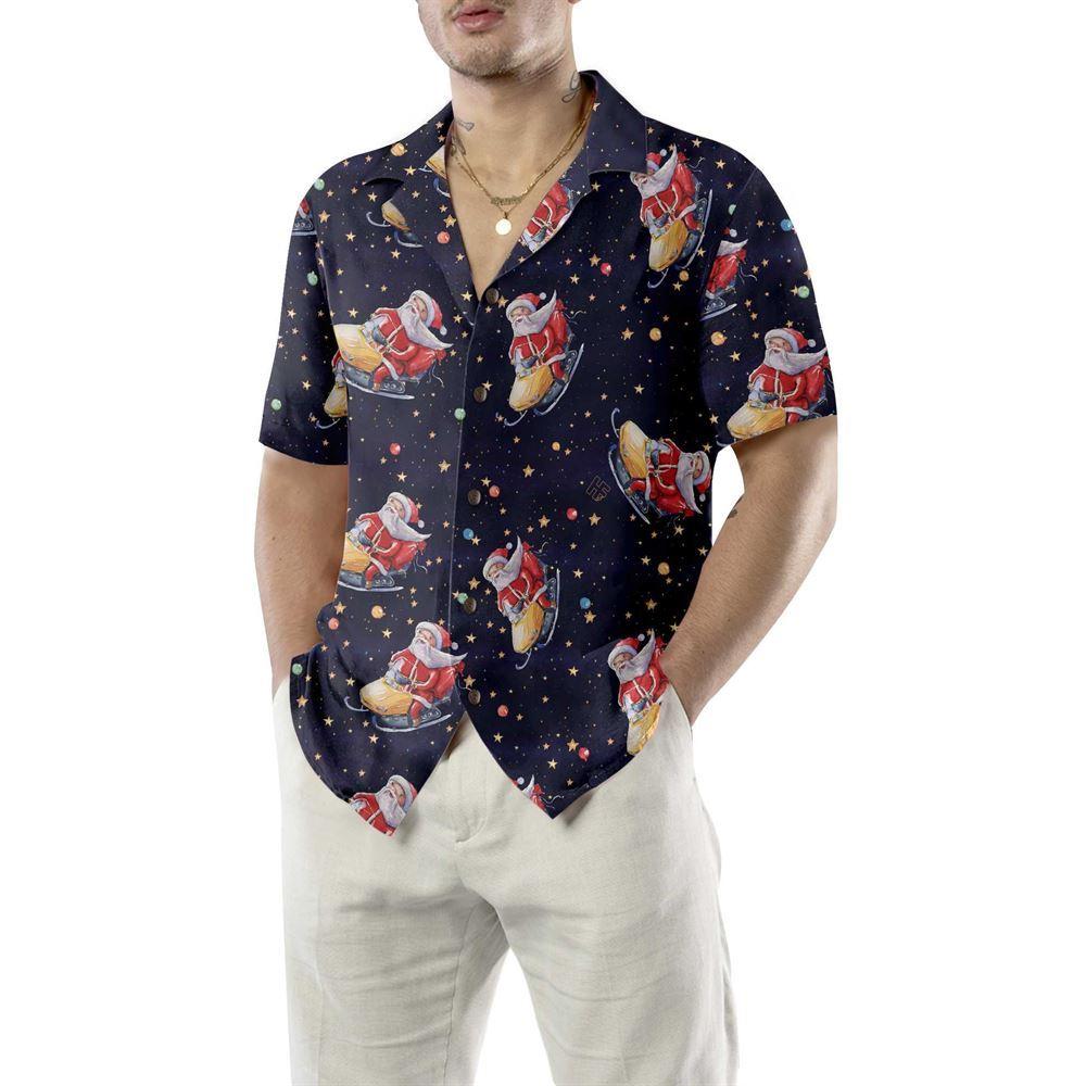 Christmas Hawaiian Shirt, Santa Claus Riding Snowmobile Christmas Hawaiian Shirt, Xmas Hawaiian Shirts Christmas Hawaiian Shirt, Santa Claus Riding Snowmobile Christmas Hawaiian Shirt, Xmas Hawaiian Shirts