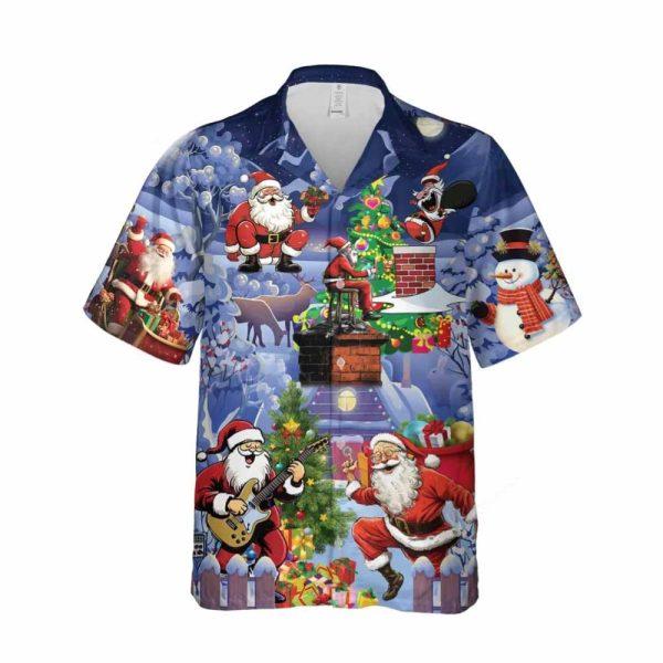 Christmas Hawaiian Shirt, Santa Gift Unisex Hawaiian Shirt, Xmas Hawaiian Shirts