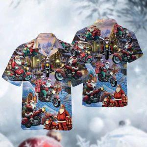 Christmas Hawaiian Shirt Santa Riding Motorcycle Summer Hawaiian Shirt Xmas Hawaiian Shirts 2 uf2ojf.jpg