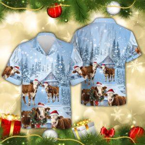 Christmas Hawaiian Shirt Simmental Cattle Snowy Christmas Farm Hawaiian Shirt Xmas Hawaiian Shirts 2 lx6xcb.jpg