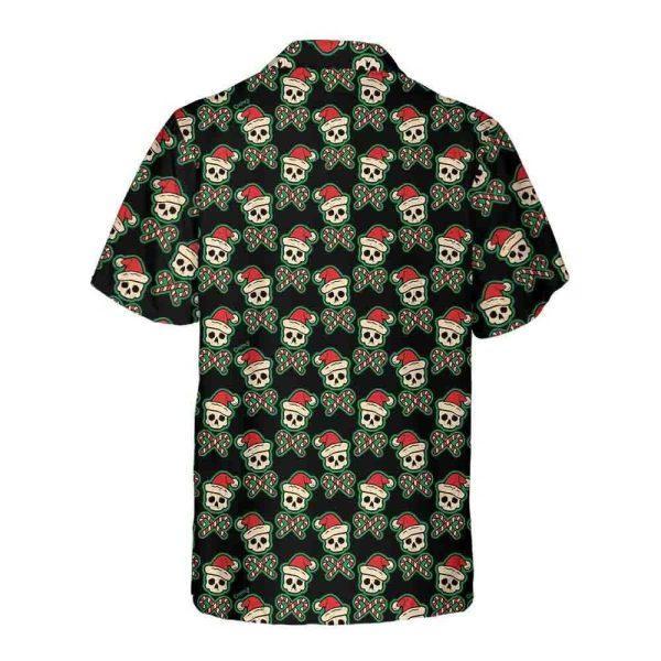 Christmas Hawaiian Shirt, Vintage Pirate Santa Skull Hawaiian Shirt, Xmas Hawaiian Shirts