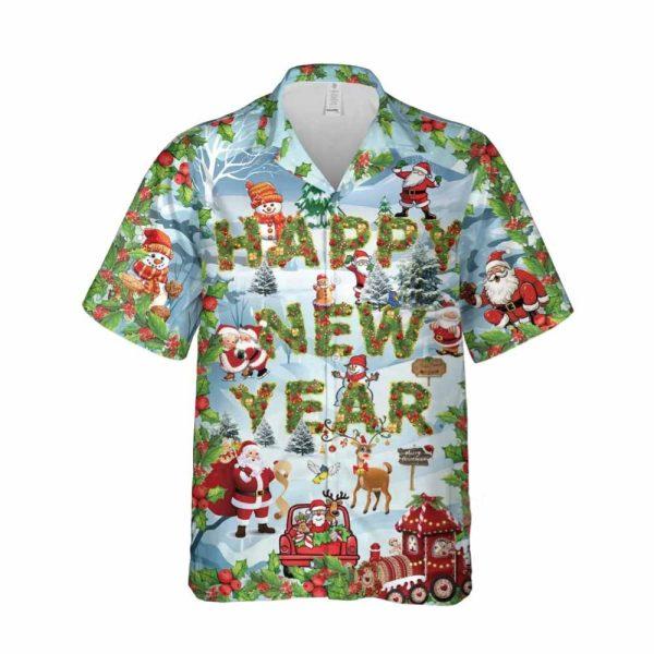 Christmas Hawaiian Shirt, Xmas Happy New Year 2024 Season Greeting Hawaiian Shirt, Xmas Hawaiian Shirts