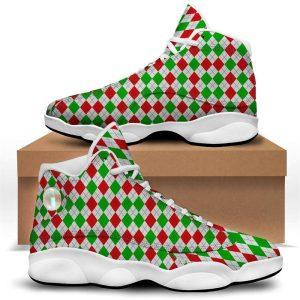 Christmas JD13 Shoes Christmas Shoes Argyle Merry Christmas Print Pattern Jd13 Shoes Christmas Shoes 2023 2 uaztbz.jpg