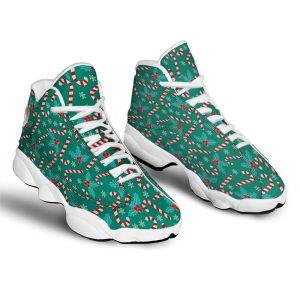 Christmas JD13 Shoes, Christmas Shoes, Candy Cane Merry Christmas Print Pattern Jd13 Shoes, Christmas Shoes 2023