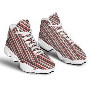 Christmas JD13 Shoes, Christmas Shoes, Candy Cane Stripe Christmas Print Jd13 Shoes, Christmas Shoes 2023