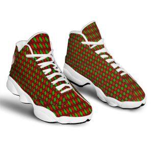 Christmas JD13 Shoes, Christmas Shoes, Christmas Argyle Red And Green Print Jd13 Shoes, Christmas Shoes 2023