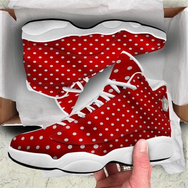 Christmas JD13 Shoes, Christmas Shoes, Christmas Dots And Red Print Jd13 Shoes, Christmas Shoes 2023