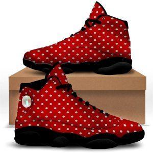 Christmas JD13 Shoes, Christmas Shoes, Christmas Dots White And Red Print Jd13 Shoes, Christmas Shoes 2023