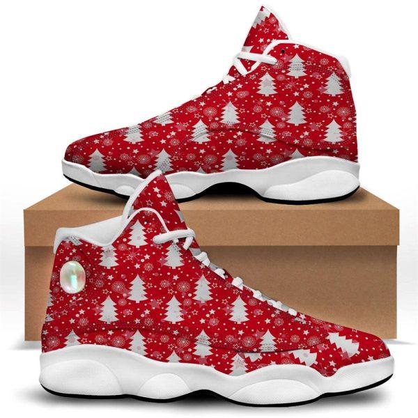 Christmas JD13 Shoes, Christmas Shoes, Christmas Tree Polka Dot Print Pattern Jd13 Shoes, Christmas Shoes 2023