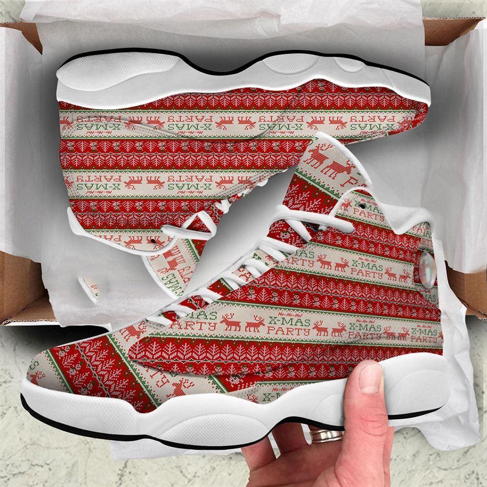 Christmas JD13 Shoes, Christmas Shoes, Festive Christmas Knitted Print Pattern Jd13 Shoes, Christmas Shoes 2023 Christmas JD13 Shoes, Christmas Shoes, Festive Christmas Knitted Print Pattern Jd13 Shoes, Christmas Shoes 2023