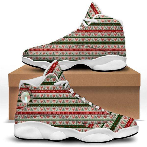 Christmas JD13 Shoes, Christmas Shoes, Knitted Christmas Print Pattern Jd13 Shoes, Christmas Shoes 2023