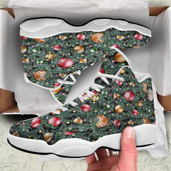 Christmas JD13 Shoes, Christmas Shoes, Merry Christmas Watercolor Print Pattern Jd13 Shoes, Christmas Shoes 2023