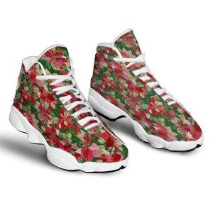 Christmas JD13 Shoes Christmas Shoes Poinsettia Christmas Vintage Print Pattern Jd13 Shoes Christmas Shoes 2023 1 hftema.jpg