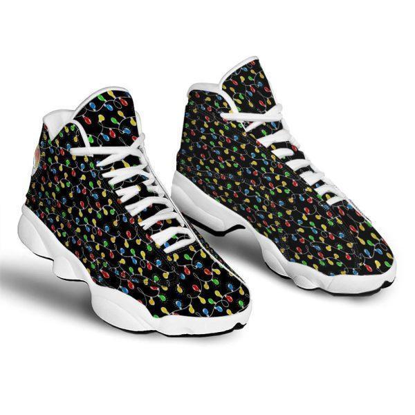 Christmas JD13 Shoes, Christmas Shoes, String Lights Colorful Christmas Print Jd13 Shoes, Christmas Shoes 2023