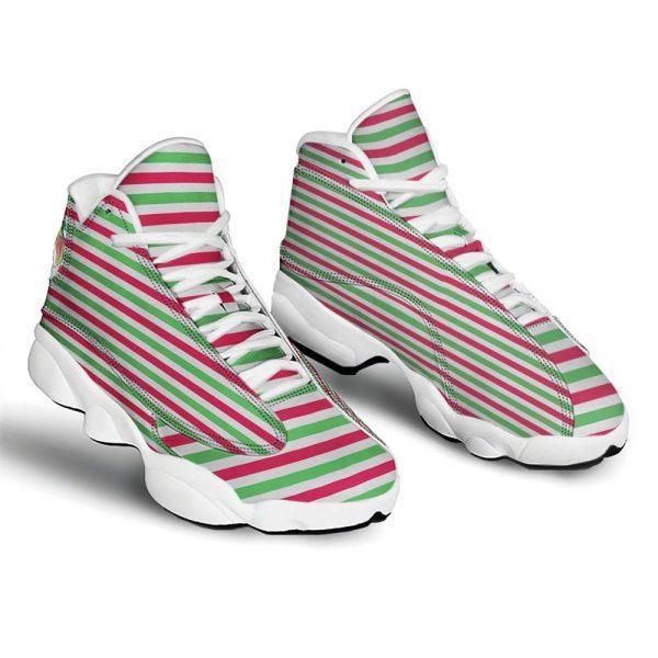 Christmas JD13 Shoes, Christmas Shoes, Striped Merry Christmas Print Pattern Jd13 Shoes, Christmas Shoes 2023