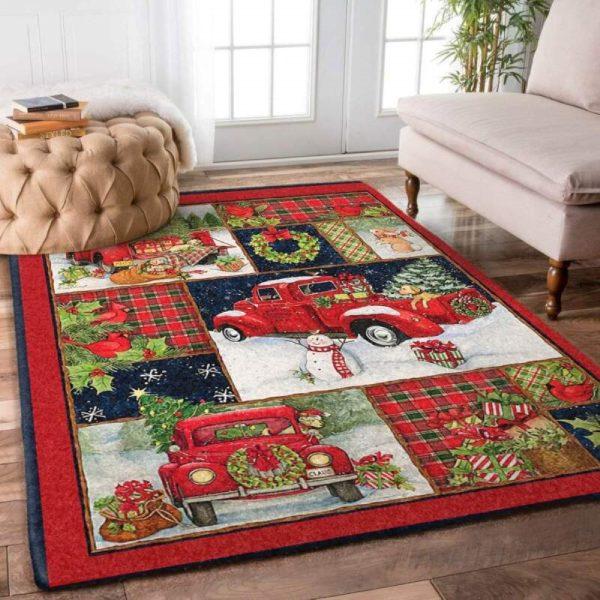 Christmas Rugs, Christmas Area Rugs, Celestial Snowflakes With Christmas Limited Edition Rug, Christmas Floor Mats