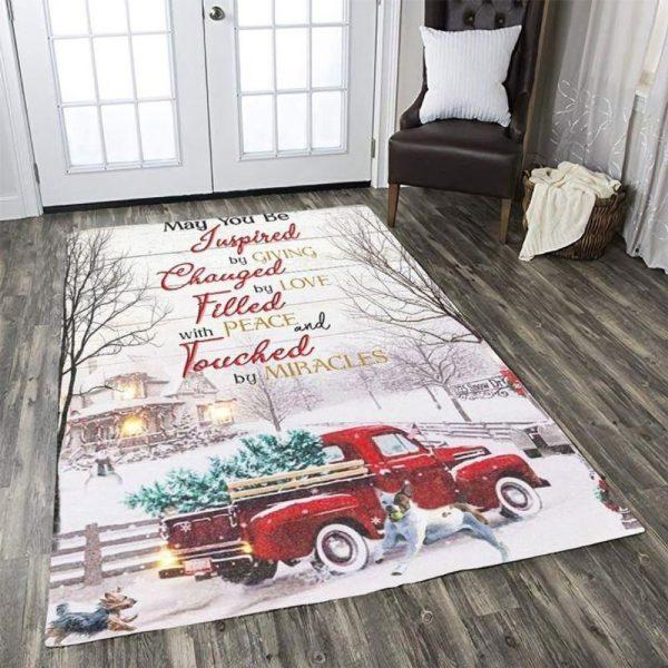 Christmas Rugs, Christmas Area Rugs, Christmas May You Be Rectangle Limited Edition Rug, Christmas Floor Mats