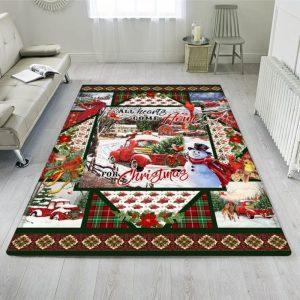 Christmas Rugs Christmas Area Rugs Christmas Red Truck. All Hearts Come Home For Christmas Rug Christmas Floor Mats 2 zsxtv8.jpg