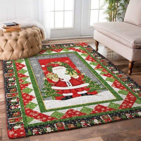 Christmas Rugs, Christmas Area Rugs, Christmas Santa Limited Edition Rug, Christmas Floor Mats