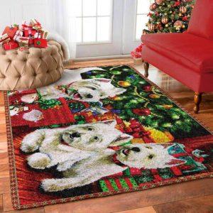 Christmas Rugs, Christmas Area Rugs, Christmas Westie…