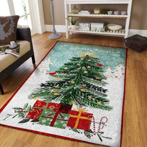 Christmas Rugs, Christmas Area Rugs, Festive Frostwork With Christmas Limited Edition Rug, Christmas Floor Mats