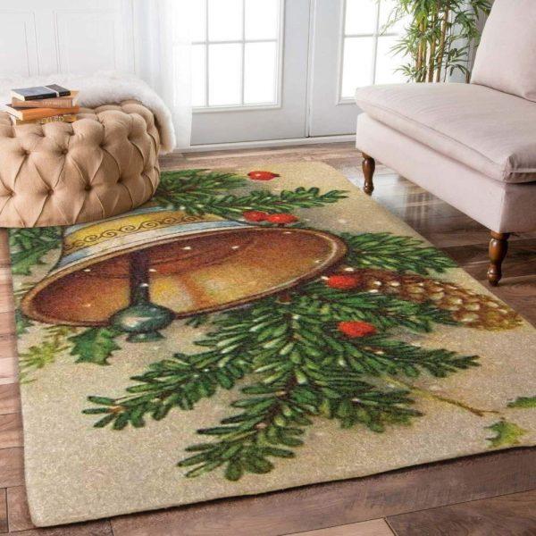 Christmas Rugs, Christmas Area Rugs, Nouveau Nest With Christmas Bells Limited Edition Rug, Christmas Floor Mats