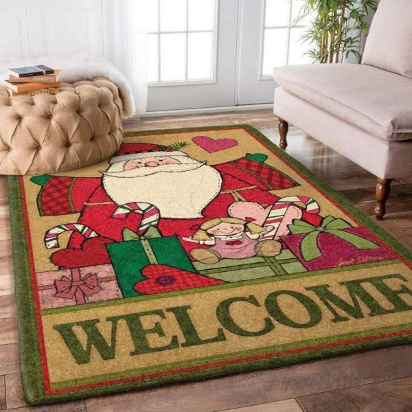 Christmas Rugs, Christmas Area Rugs, Reindeer Reverie With Christmas Gift Limited Edition Rug, Christmas Floor Mats