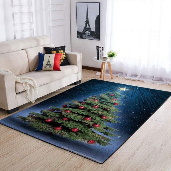 Christmas Rugs, Christmas Area Rugs, Revels Elegantly On Christmas Tree Area Limited Edition Rug, Christmas Floor Mats