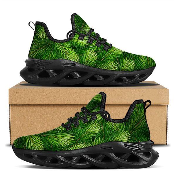 Christmas Shoes, Christmas Running Shoes, Branches Christmas Tree Print Black Max Soul Shoes, Christmas Shoes 2023