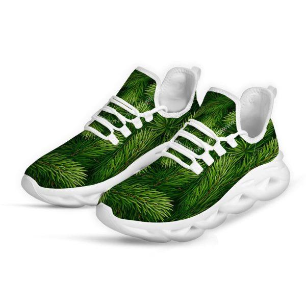 Christmas Shoes, Christmas Running Shoes, Branches Christmas Tree Print White Max Soul Shoes, Christmas Shoes 2023