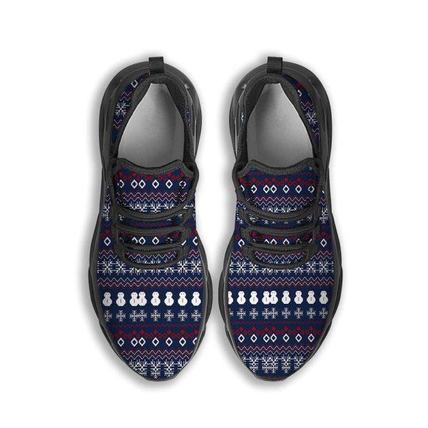 Christmas Shoes, Christmas Running Shoes, Christmas Scandinavian Print Pattern Black Max Soul Shoes, Christmas Shoes 2023