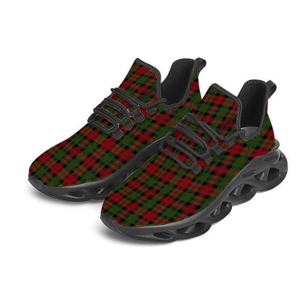 Christmas Shoes, Christmas Running Shoes, Christmas Tartan Red Plaid Black Max Soul Shoes, Christmas Shoes 2023