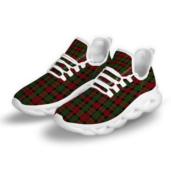 Christmas Shoes, Christmas Running Shoes, Christmas Tartan Red Plaid White Max Soul Shoes, Christmas Shoes 2023